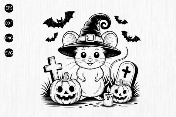Download Halloween Mouse Svg, Spooky Mouse Svg - Spooky Collection
