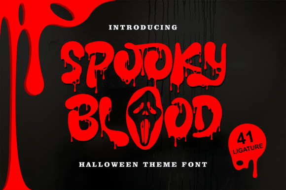 Download Spooky Blood Font - Spooky Collection