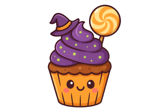 Download Spooky Cupcake Kawaii Halloween Dessert - Spooky Collection