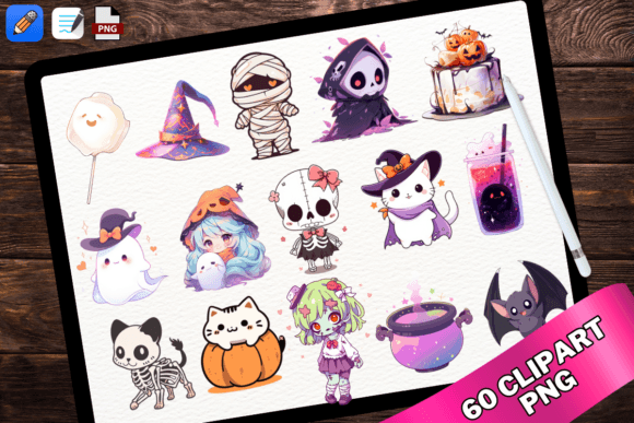 Download Cute Halloween Spooky Clipart PNG - Spooky Collection
