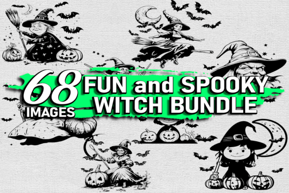 Download Spooky Witch Bundle Vector SVG PNG EPS - Spooky Collection