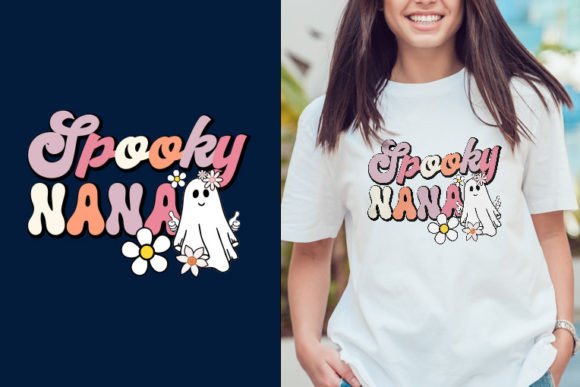 Download Spooky Nana Retro Halloween Svg Design - Spooky Collection