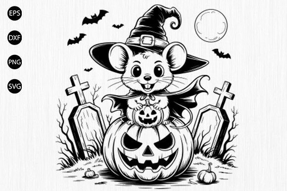Download Halloween Mouse Svg, Spooky Mouse Svg - Spooky Collection