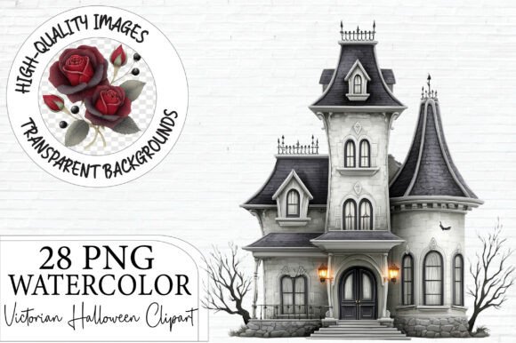 Download Victorian Halloween Clipart PNG Bundle - Premium Bundle