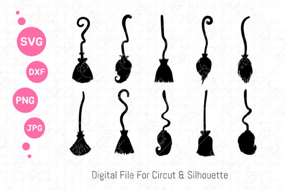 Download Halloween Witch Broom Silhouette Svg - Broom Collection