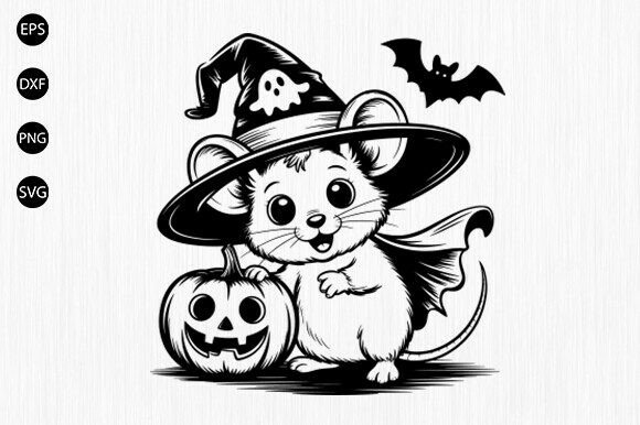 Download Halloween Mouse Svg, Spooky Mouse Svg - Spooky Collection