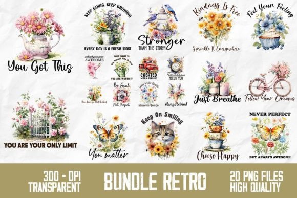Download Retro Vintage Quote Design Bundle - Premium Resources